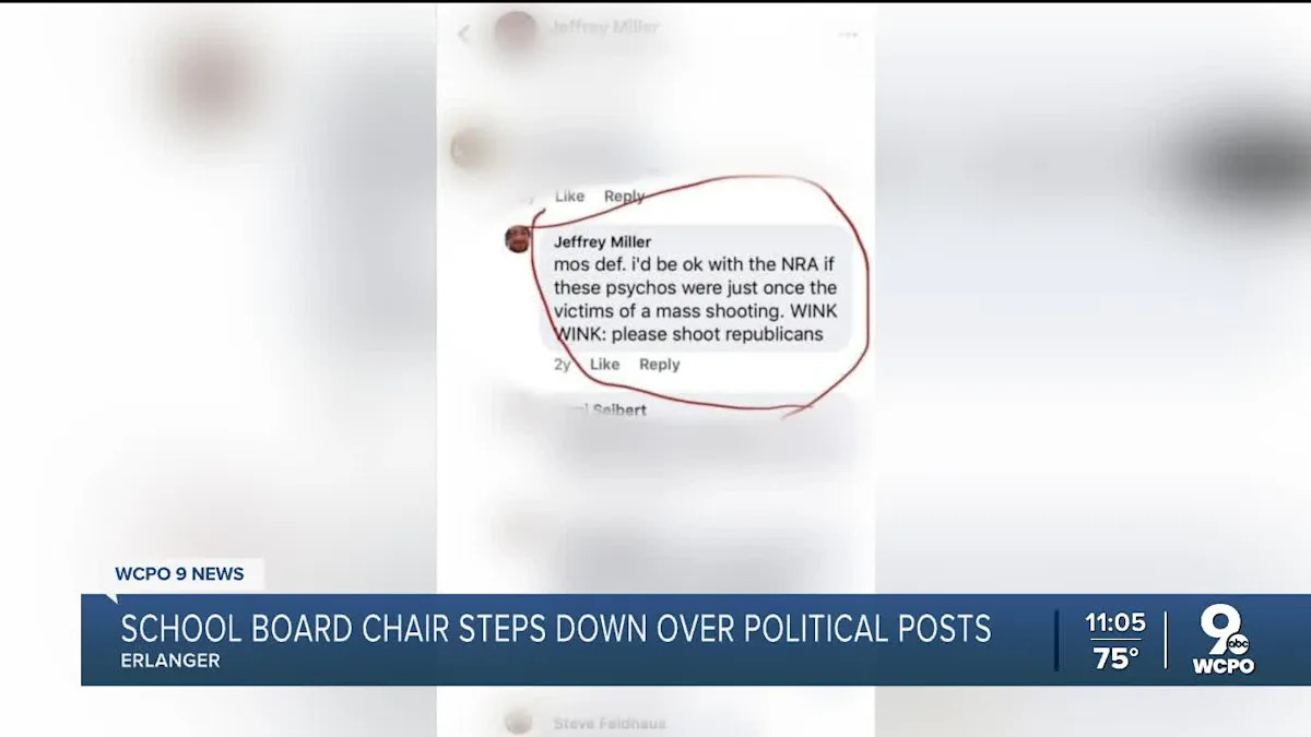 Northern Kentucky school board chairman resigns after 'please shoot Republicans' social media posts